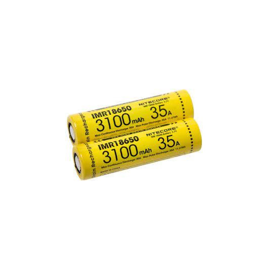  BATTERY RECH. LI-ION 3.7V/IMR18650 2P NITECORE 