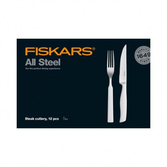 Stalo įrankių rinkinys steikui Fiskars All Steel 12 vnt. 1054800
