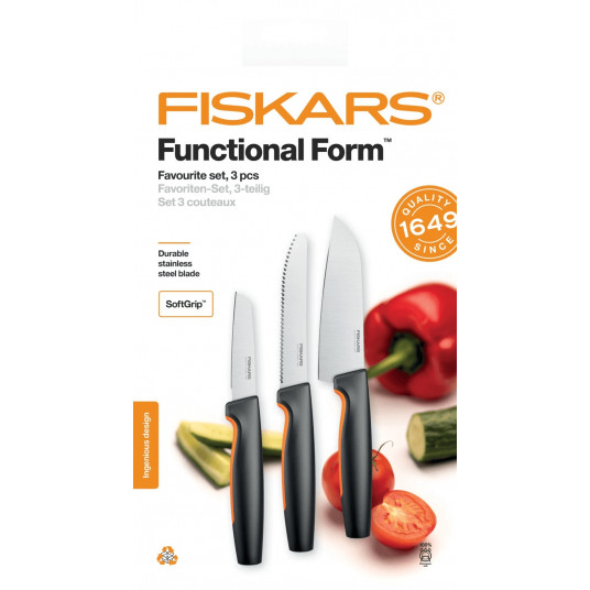  Mėgstamiausių peilių rinkinys Fiskars FF 1057556 