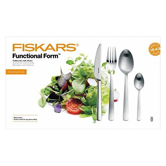  Fiskars Serviravimo įrankių rinkinys matinis 24 vnt. 1002961 