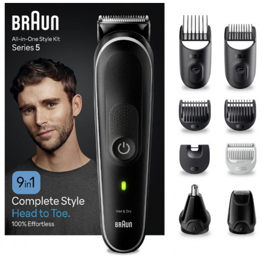  Plaukų kirpimo mašinėlė Braun 9in1 MGK5420 