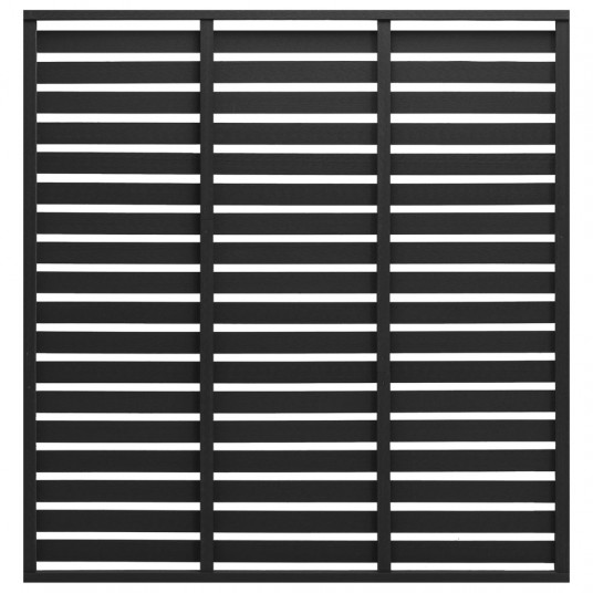  Tvoros segmentas, juodos spalvos, 180x180cm, WPC 