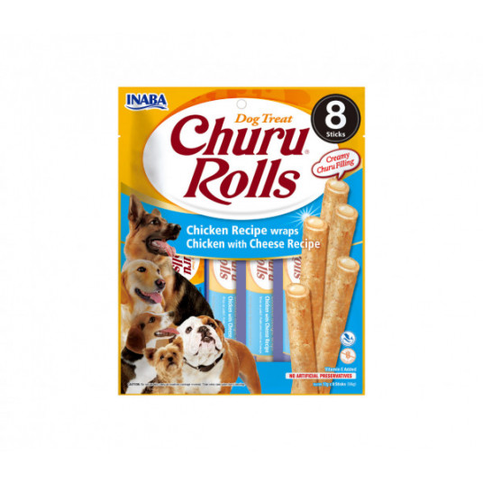 Churu Dog skanėstas Rolls Chicken Cheese 96 g