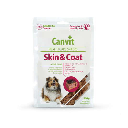  Skanėstas šunims Canvit skanėstas Skin&Coat 200 g 