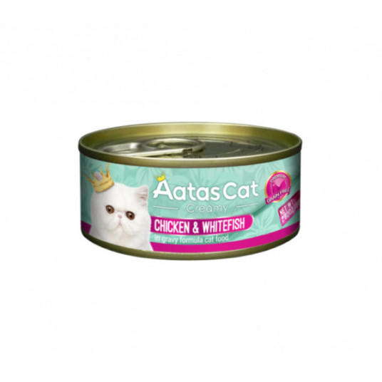  Aatas Cat Creamy konservas katėms Chicken&Whitefish 80g 