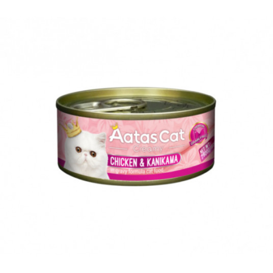  Aatas Cat Creamy konservas katėms Chicken&Kanikama 80 g 