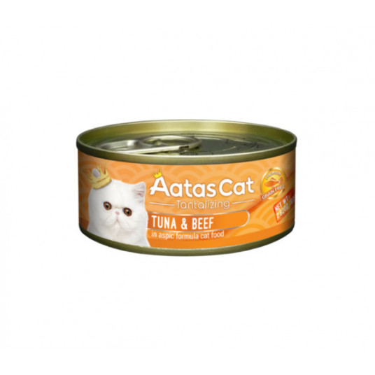  Aatas Cat Tantalizing konservas katėms Tuna&Beef 80g 