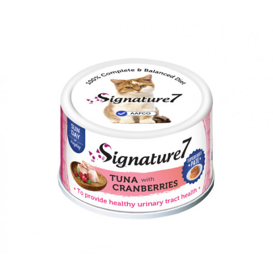  Signature7 Tuna with Cranberries Pate konservai katėms su tunu ir spanguolėmis 80 g 