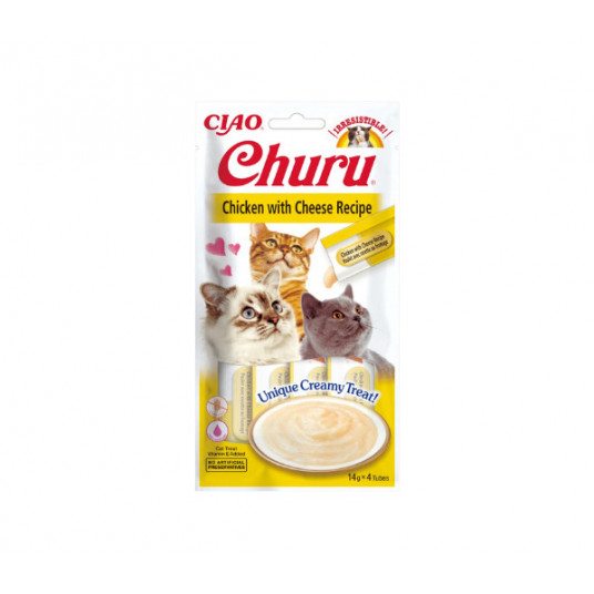  Skanėstas katėms Churu Cat skanėstas Chicken Cheese 56 g 