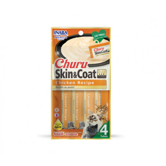  Churu Skin&Coat Chicken skanėstas katėms su vištiena 56 g 