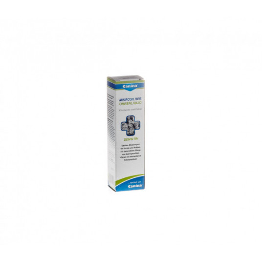 Canina ausų lašai šunims ir katėms Canina Mikrosilber 50ml