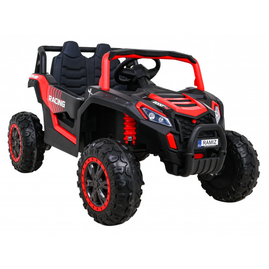 Vienvietis elektromobilis Buggy UTV 2000M Racing, raudonas