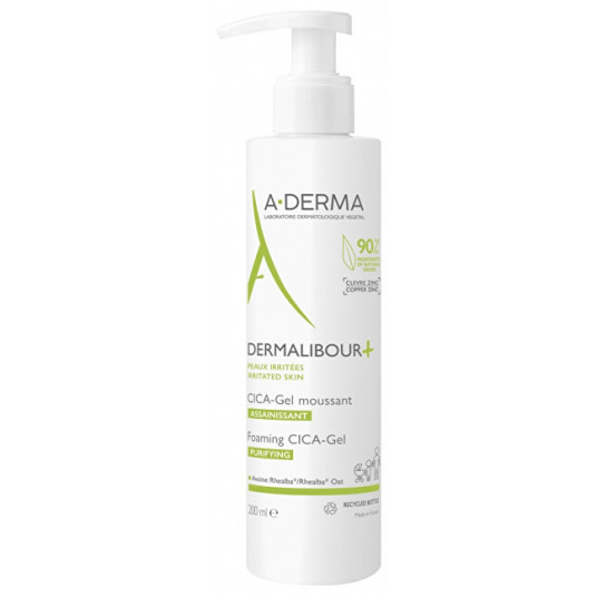  A-DERMA - Čisticí pěnivý gel Dermalibour+ (Foaming CICA-Gel) 200 ml 