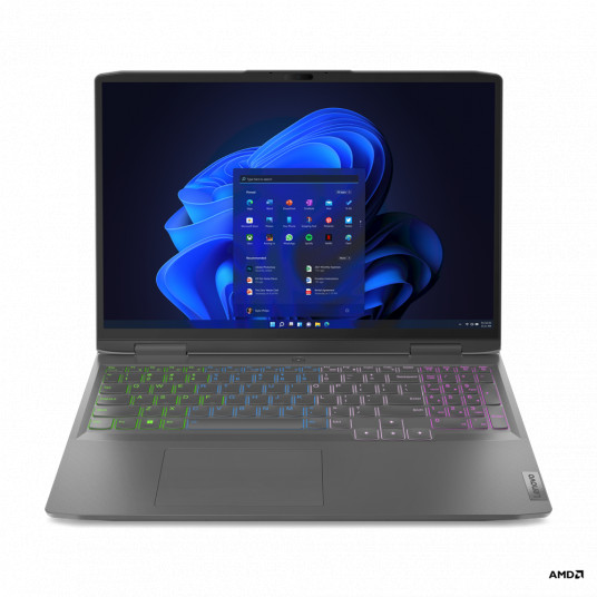 Lenovo LOQ 16APH8 Grey 16 " IPS WUXGA 1920x1200 pixels Anti-glare AMD Ryzen 5 7640HS 16 GB SO-DIMM DDR5-5600 SSD 512 GB NVIDIA GeForce RTX 4060 GDDR6 8 GB Windows 11 Home 802.11ax Bluetooth version 5.1 Keyboard language Nordic Keyboard backlit Warranty