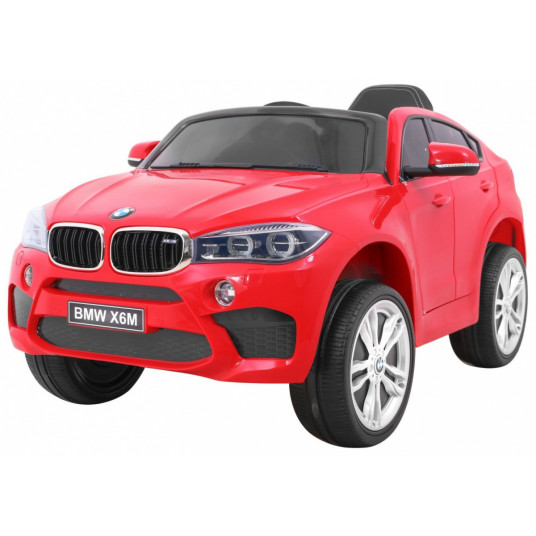 Vienvietis elektromobilis BMW X6M, raudonas