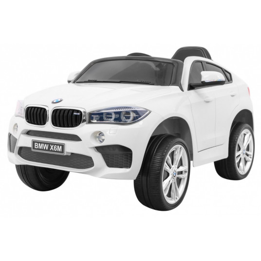 Vienvietis elektromobilis BMW X6M, baltas