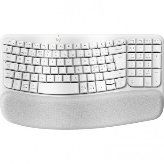 Keyboard Logitech Wave Keys SWE (W), white