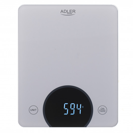  Adler Kitchen Scale AD 3173s Maximum weight (capacity) 10 kg, Graduation 1 g, Display type LED, Grey 