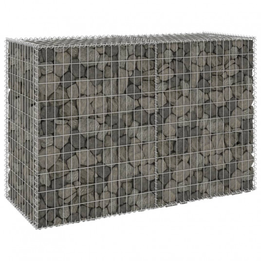  Gabiono siena su dangčiais, 150x60x100cm, galvanizuotas plienas 
