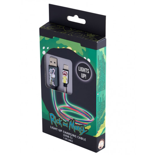  Lazerbuilt Rick & Morty Shock Cable USB / USB-C / 10W 
