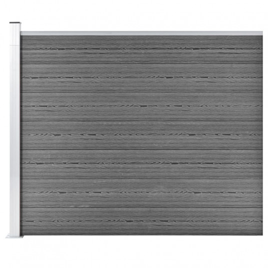 Tvoros segmentas, pilkos spalvos, 175x146cm, WPC