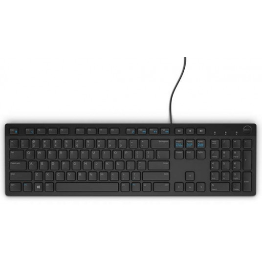  Dell Keyboard KB216 Multimedia, Wired, NORD, Black 