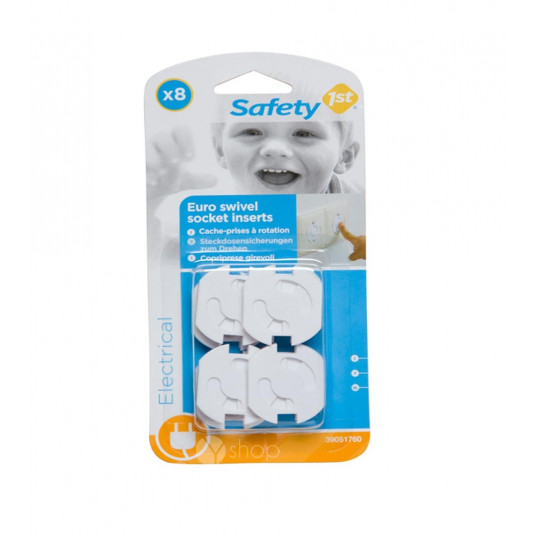  Safety 1st kištukai pasukami elektros lizdo, 8vnt., 39051760 
