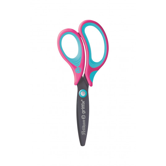 Žirklės bukais galais GRIFFIX "R" 14cm lovely pink