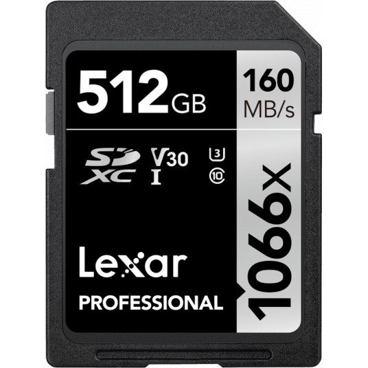  LEXAR PRO 1066X SDXC U3 (V30) UHS-II R160/W120 512GB 