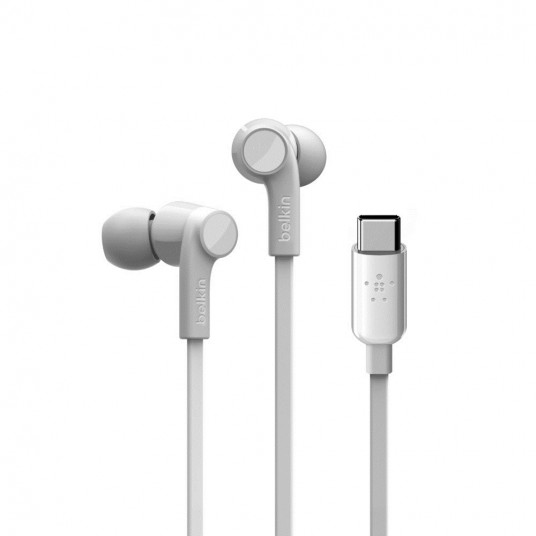  Belkin ROCKSTAR Ausinės Vielinis Įkišamos į ausį Skambučiai / muzika C tipo USB Balta 