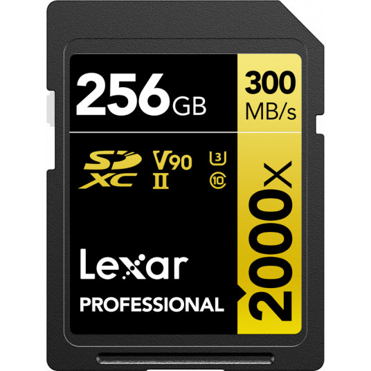  LEXAR PRO 2000X SDHC/SDXC UHS-II U3(V90) R300/W260 (W/O CARDREADER) 256GB 