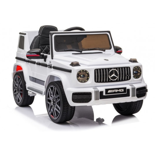 Vaikiškas vienvietis elektromobilis - Mercedes G63, baltas