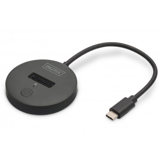  Digitus DA-71547 saugojimo diskų prijungimo stotis USB 3.2 Gen 2 (3.1 Gen 2) Type-C Juoda 