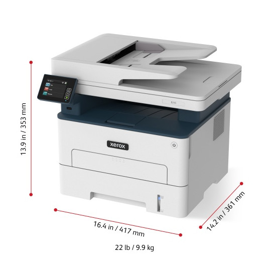  L Xerox B235 Laserdrucker 4in1 A4 34 S./Min. FAX USB LAN WiFi Duplex ADF 