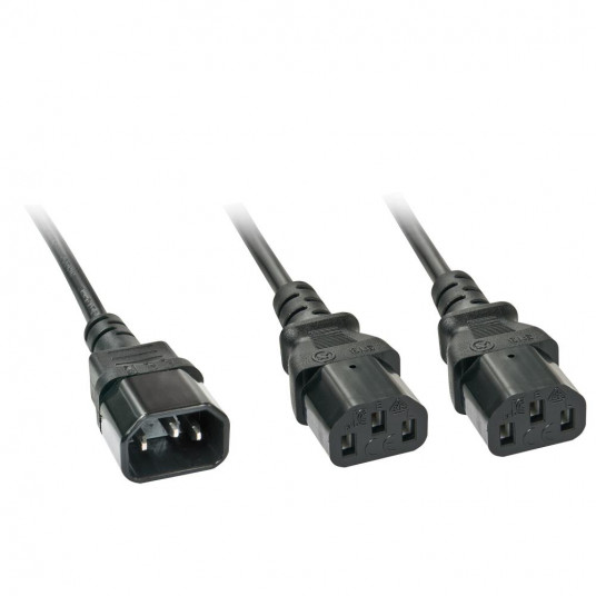  CABLE POWER C14 TO 2X C13/2M 30039 LINDY 