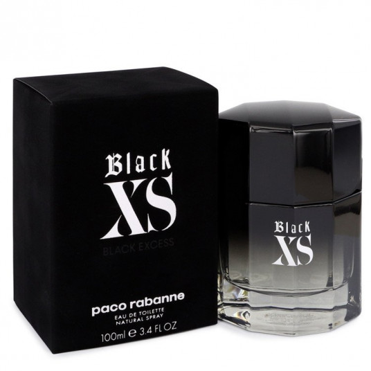  Paco Rabanne Black Xs Eau De Toilette Spray  2018 New Packaging  100 ml for Men 