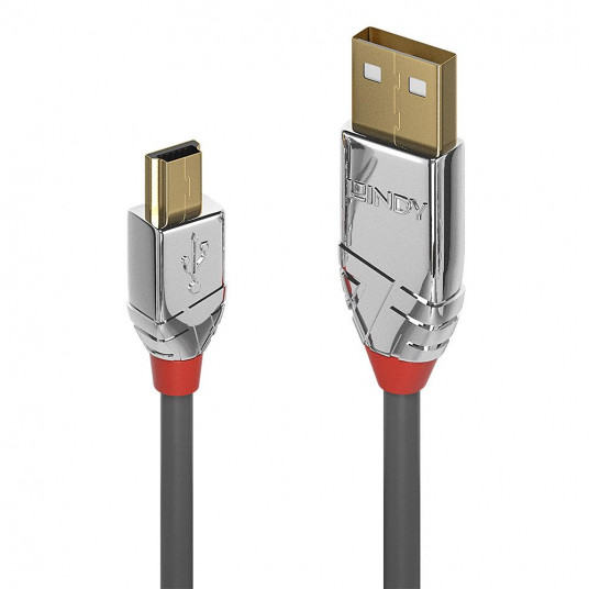  CABLE USB2 A TO MINI-B 1M/CROMO 36631 LINDY 