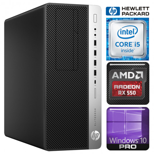  HP 800 G3 Tower i5-7500 8GB 128SSD M.2 NVME+1TB RX550 4GB WIN10Pro 