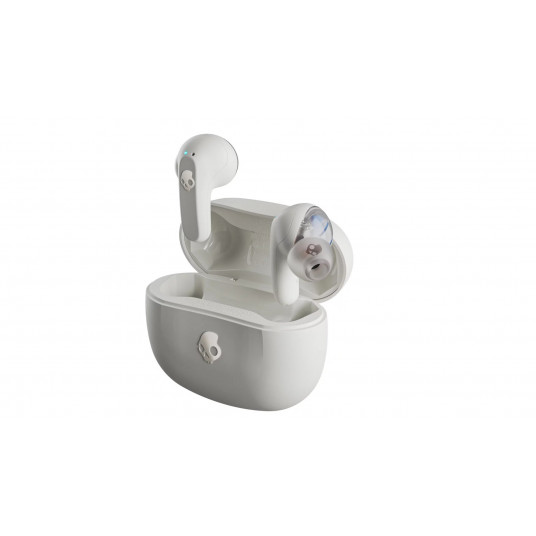  SKULLCANDY RAIL True Wireless Earbuds, Bone White/Orange Glow Skullcandy 