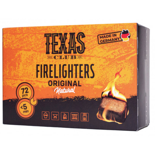  Įdegtukai Texas Club Original FIRE-WAX 72 vnt. 