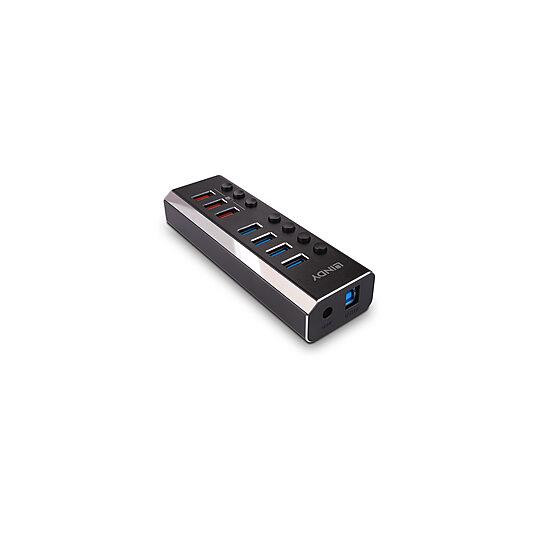  I/O HUB USB3 4PORT+3CHARGE/43371 LINDY 