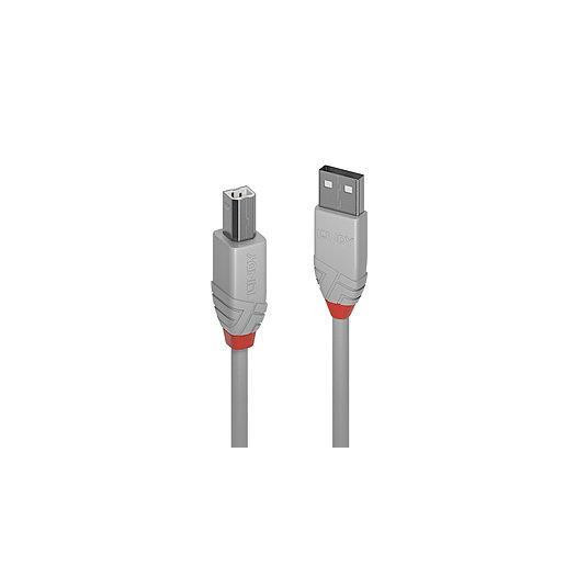 CABLE USB2 A-B 5M/ANTHRA GREY 36685 LINDY