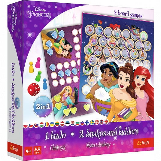TREFL DISNEY PRINCESS Stalo žaidimas 2 in 1 „Princesės“