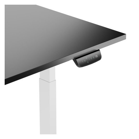  Reguliuojamo aukščio stalas Up Up Bjorn baltas, stalviršis L juodas 