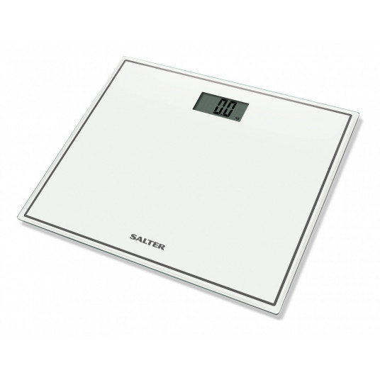  Salter 9207 WH3R Compact Glass Electronic Bathroom Scale - White 