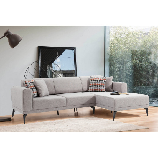 Kampinė sofa Cinar pilka