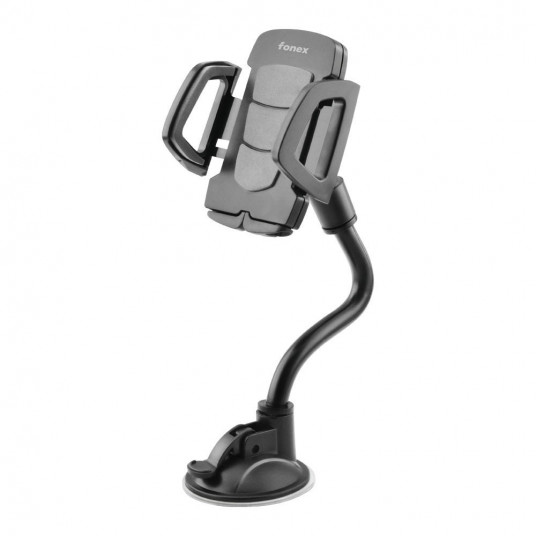  Universal Car Holder Tube Suction Cup up to 6.5" By Fonex Black 