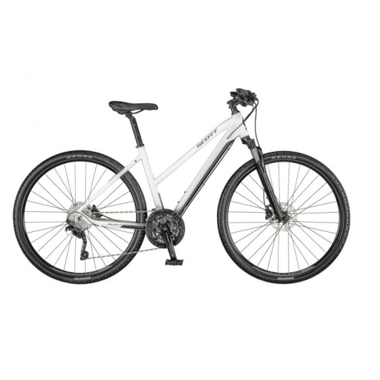 Dviratis 28" Scott Sub Cross 20 lady baltas - xl