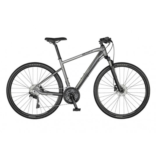 Dviratis 28" Scott Sub Cross 20 Men pilkas - s