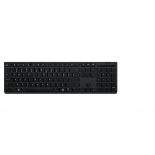  Lenovo Professional Wireless Rechargeable Keyboard 4Y41K04068 US, Grey, Scissors switch keys 